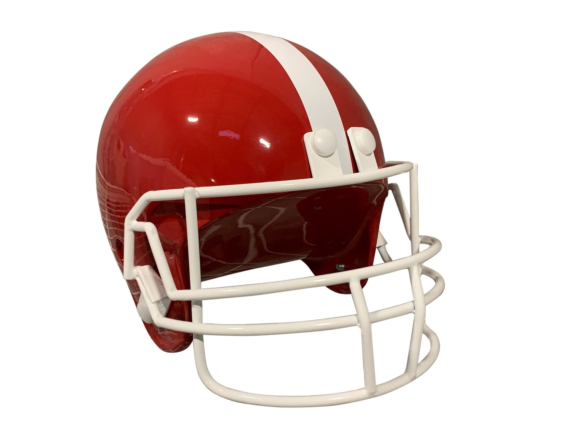 Crimson N White Football Helmet Urn