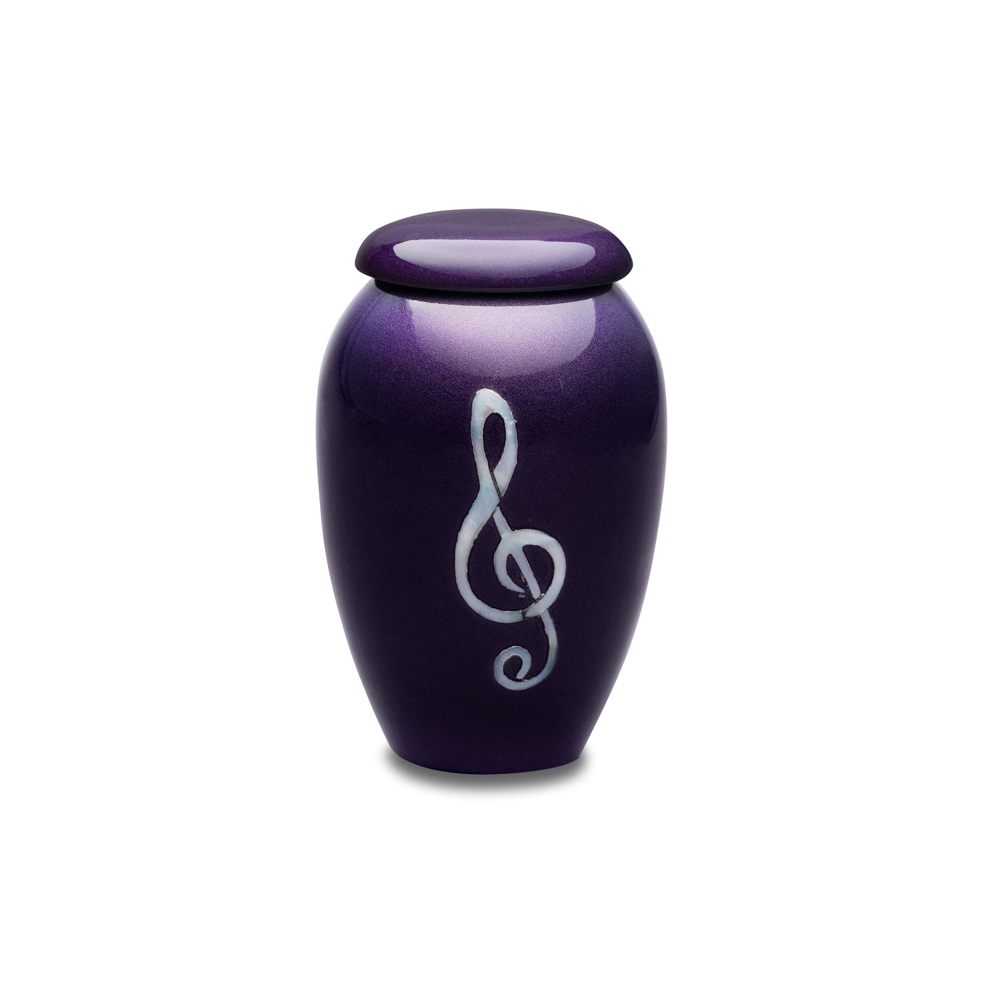 Deep Purple  - Cremation Keepsake - Mother of Pearl