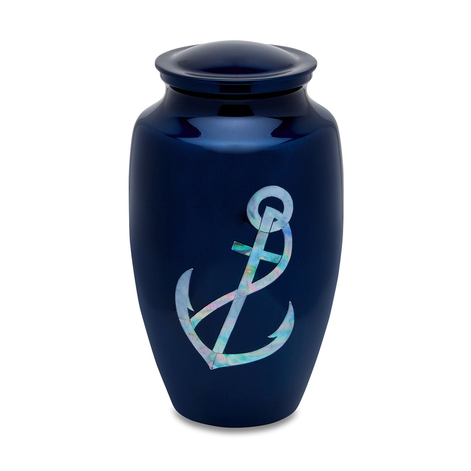 Anchors Away - Adult Cremation Urn For Ashes - Mother of Pearl