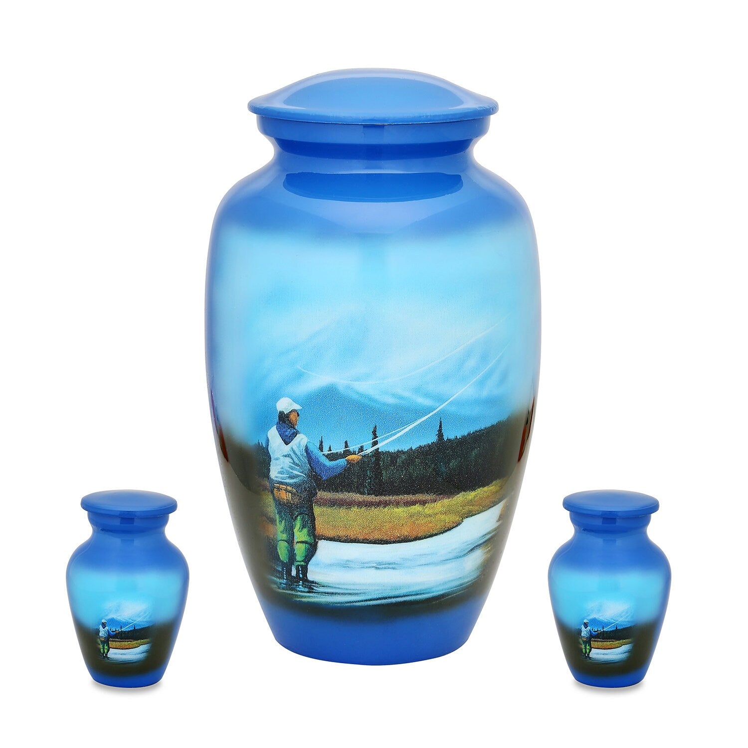 Fly Fishing Urn Set
