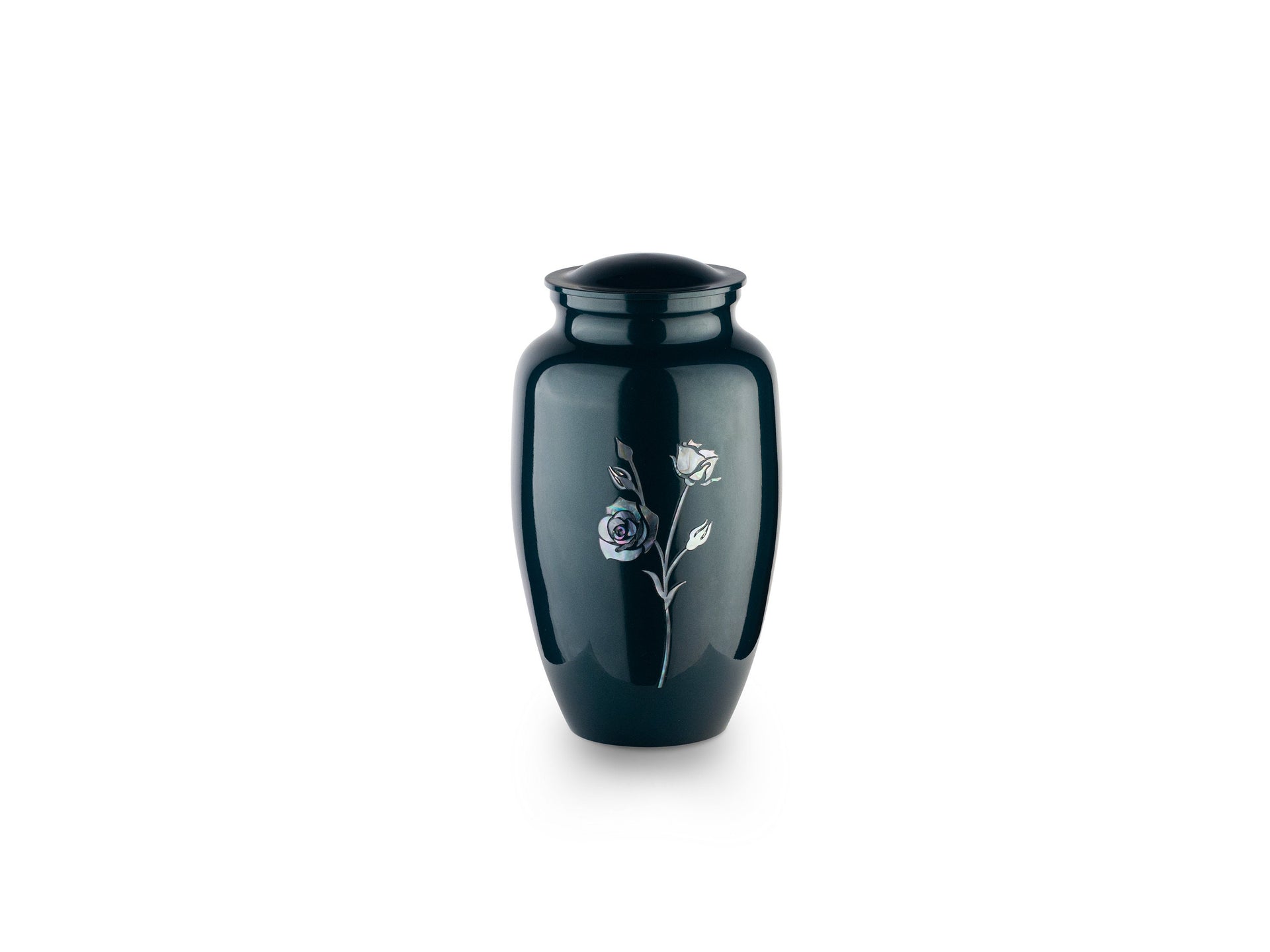 Blue Rose - Adult Cremation Urn For Ashes - Mother of Pearl