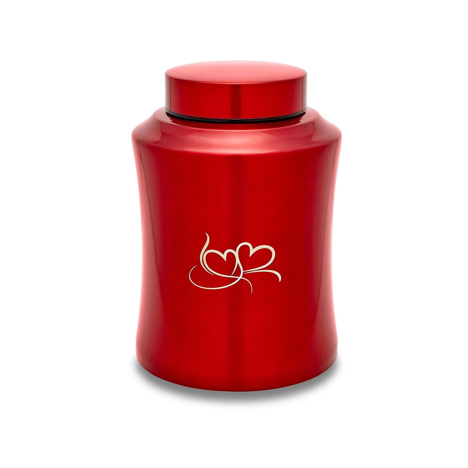 Stainless Steel Two Hearts Adult Urn