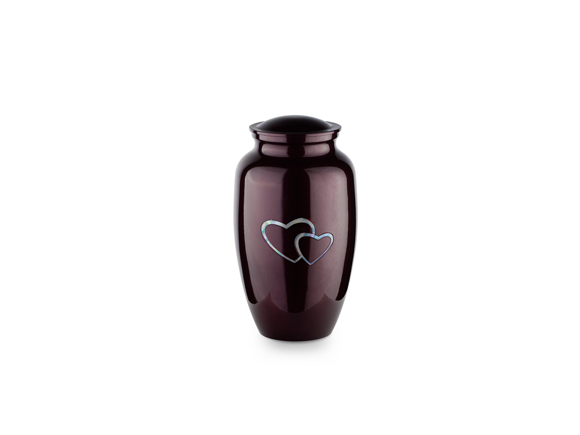 Hearts Forever - Adult Cremation Urn For Ashes - Mother of Pearl