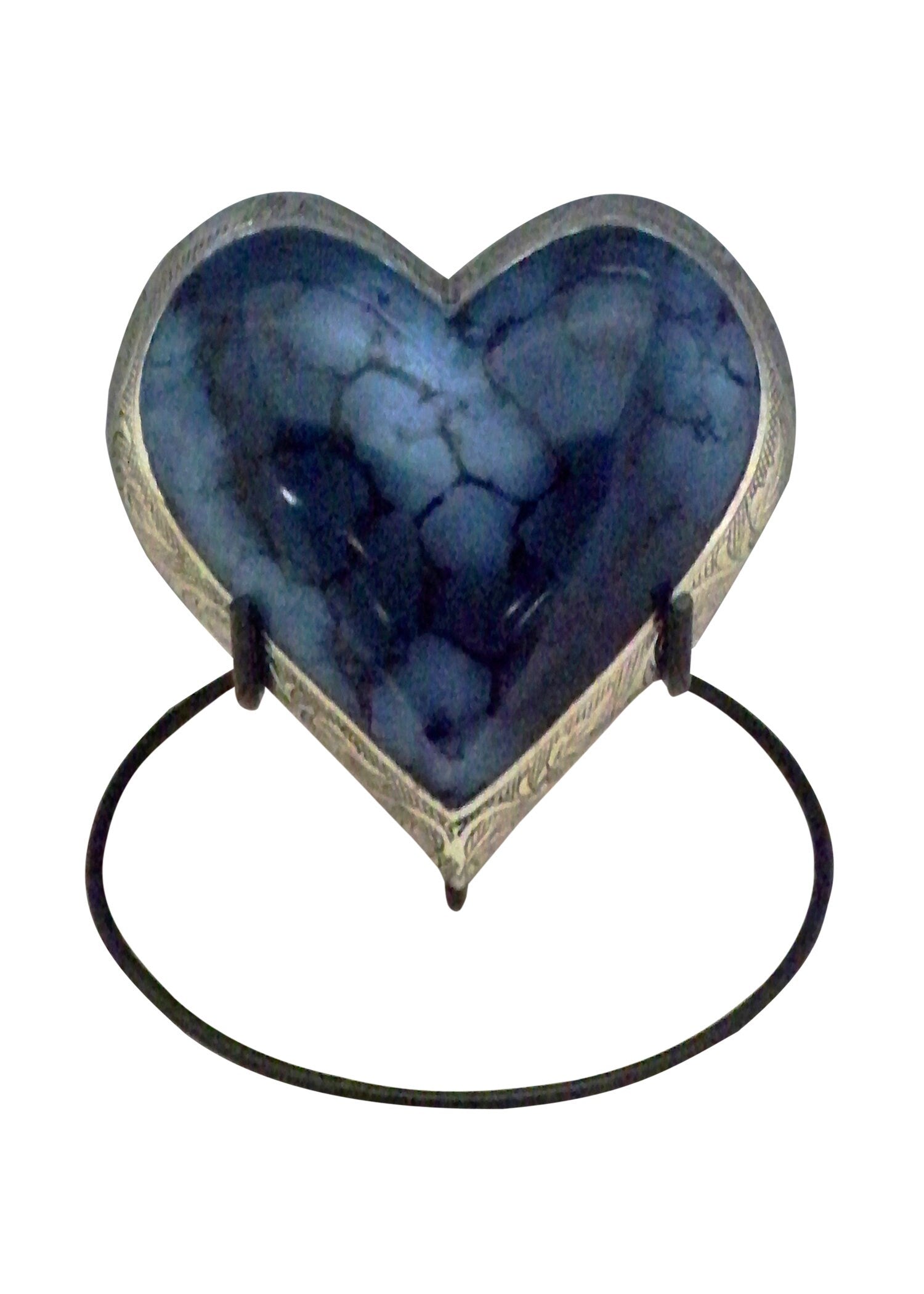 Grecian Blue Keepsake Heart