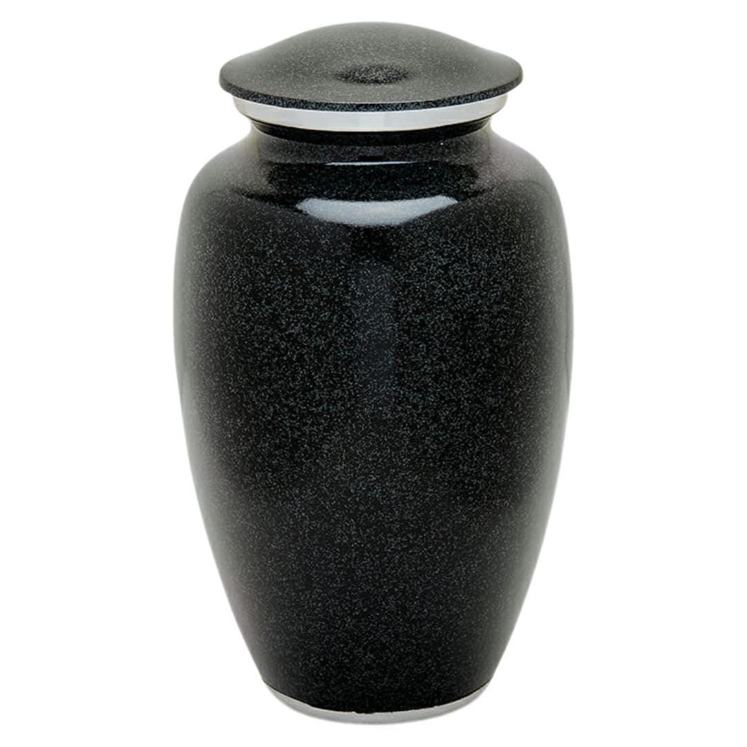 Black Granite Urn - Adult Cremation Urn For Ashes