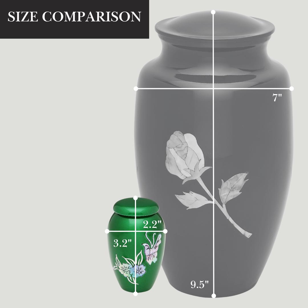 Green Butterfly Token Urn