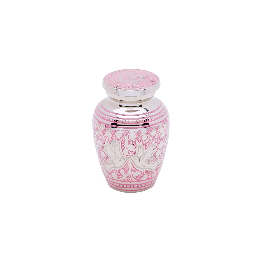 Pink Loving Doves Token Urn